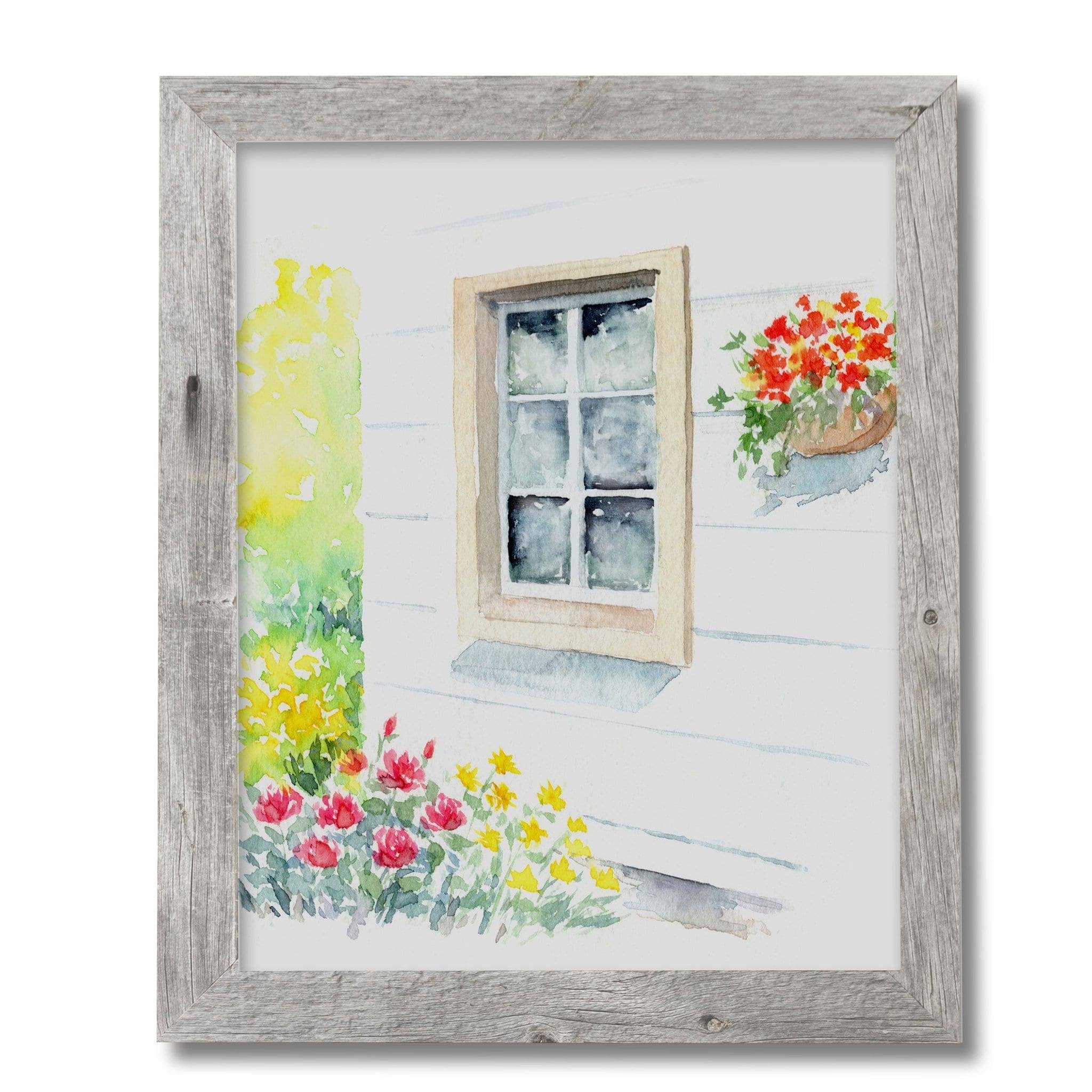 Faded White Reclaimed Wood Frame J184994