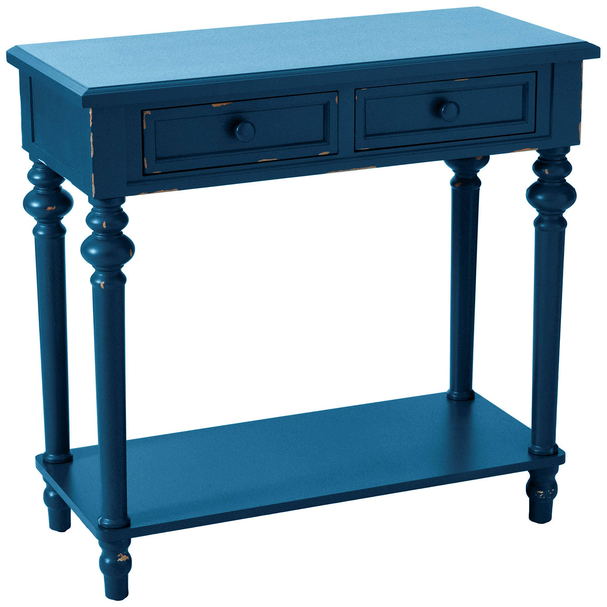 Blue Accent End Table B5825
