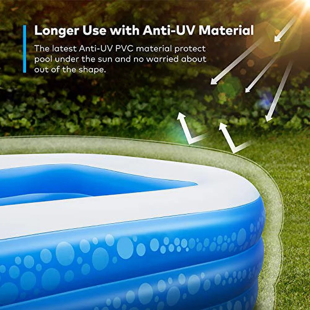 Inflatable Swimming Pool, 118" X 69" X 21" E4885
