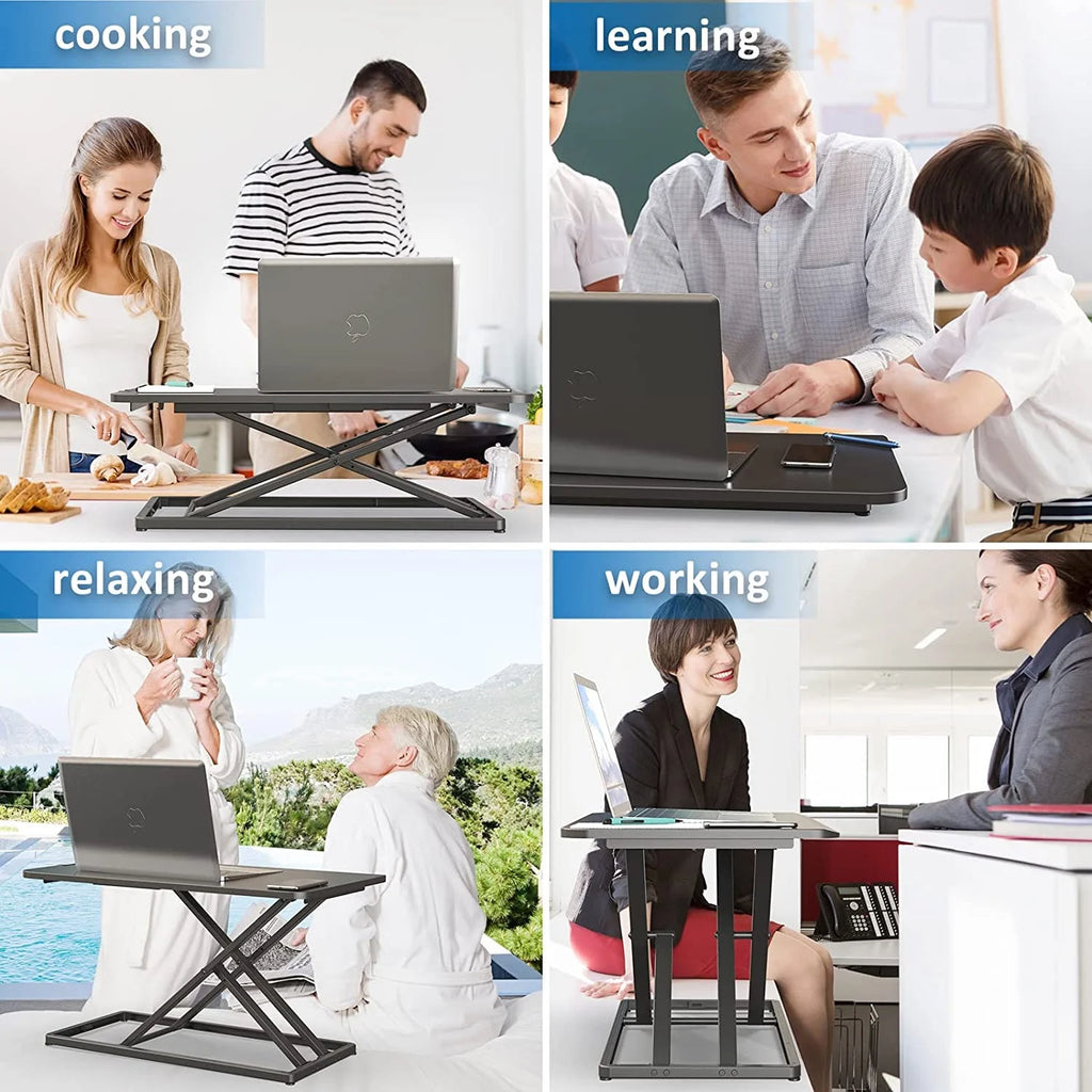 Black Adjustable Height Standing Desk Converter R92015