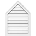 36x22W x 34x22H Peaked Top Surface Mount PVC Gable Vent Z879