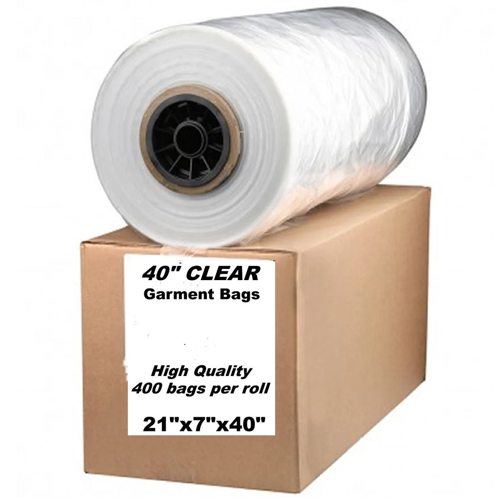 Poly Garment Clear Bags 40"x21"x7" B932861