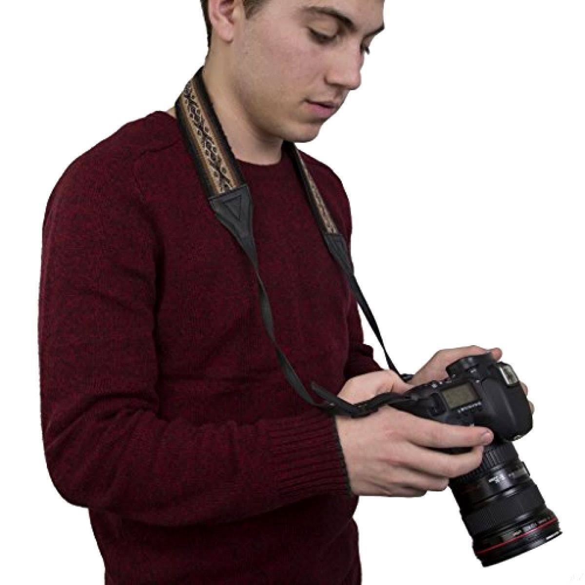 Black Leather Strap for DSLR Cameras W36315