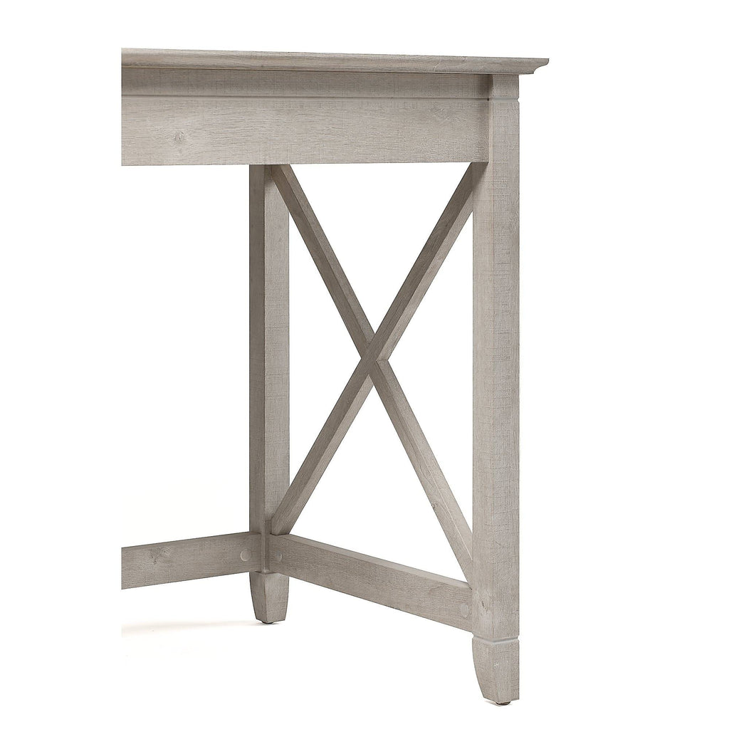 60W L Shaped Desk with Mobile File Cabinet in Washed Gray L811