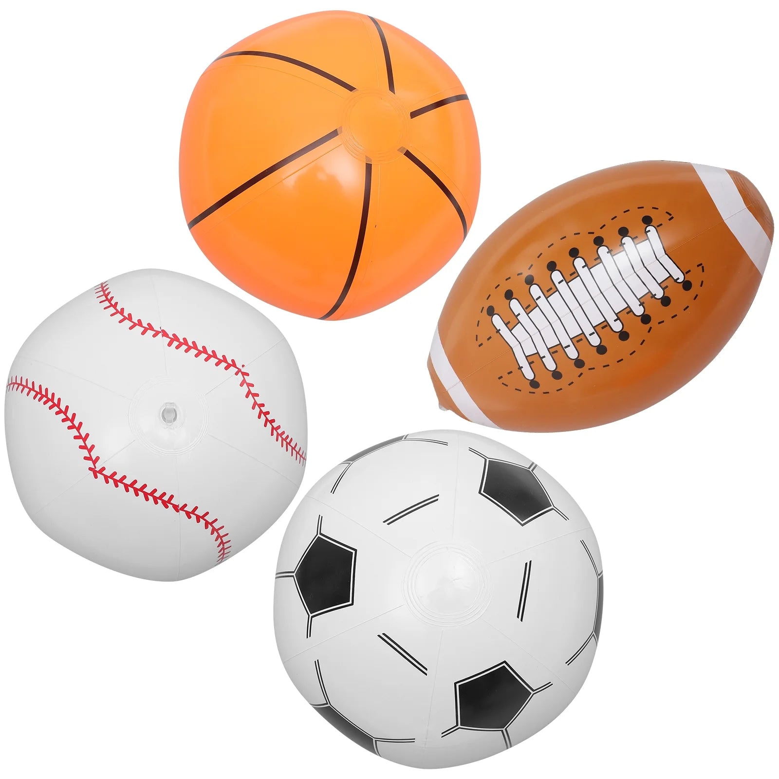 16 Pcs Inflatable Beach Ball Toy Sports Party Decorations Y3683