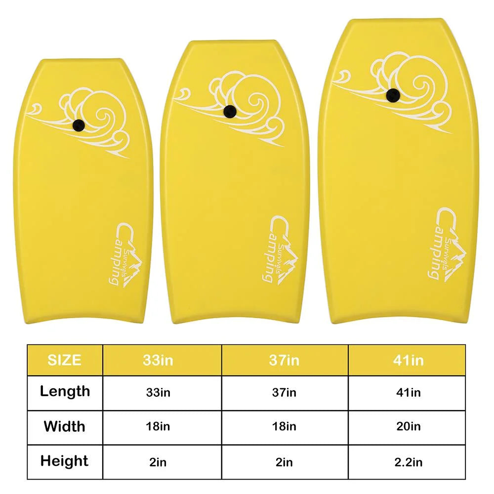 Yellow Water-Skiing Body Board G658