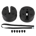 4pcs Tent Shade Canopy Water Fillable Weight Plates Black Q895