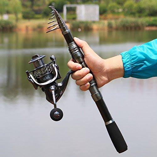 Spinning Fishing Rod and Reel Combos Telescopic Fishing Pole H387