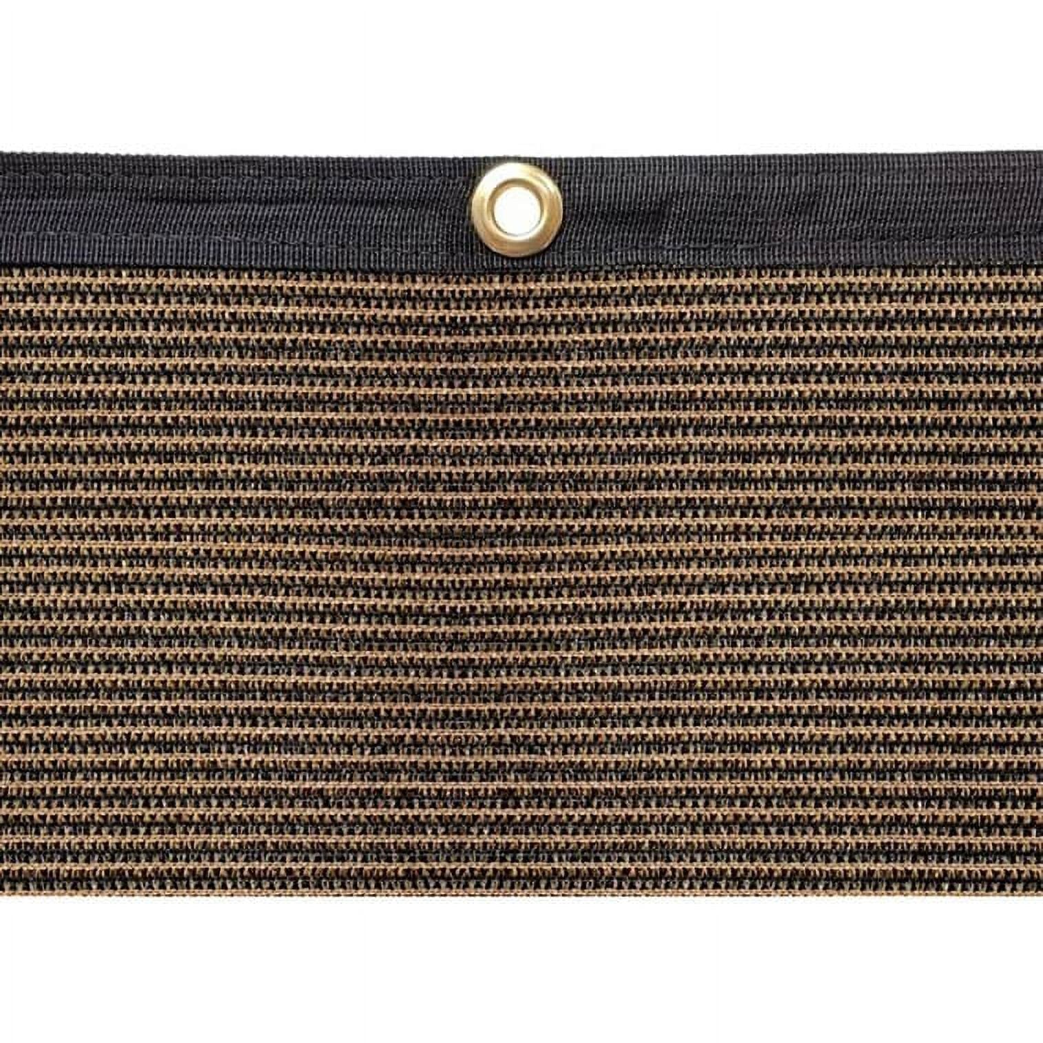 Coffee Awning Privacy Screen Shade Panel Kit 10ftx20ft X128