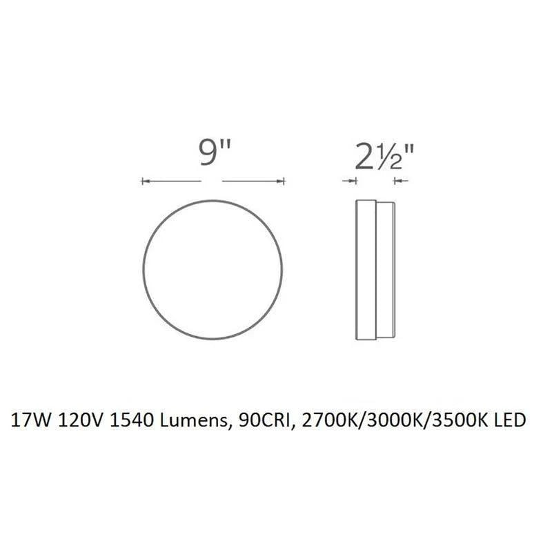 Titanium LED Flush Mount B2583