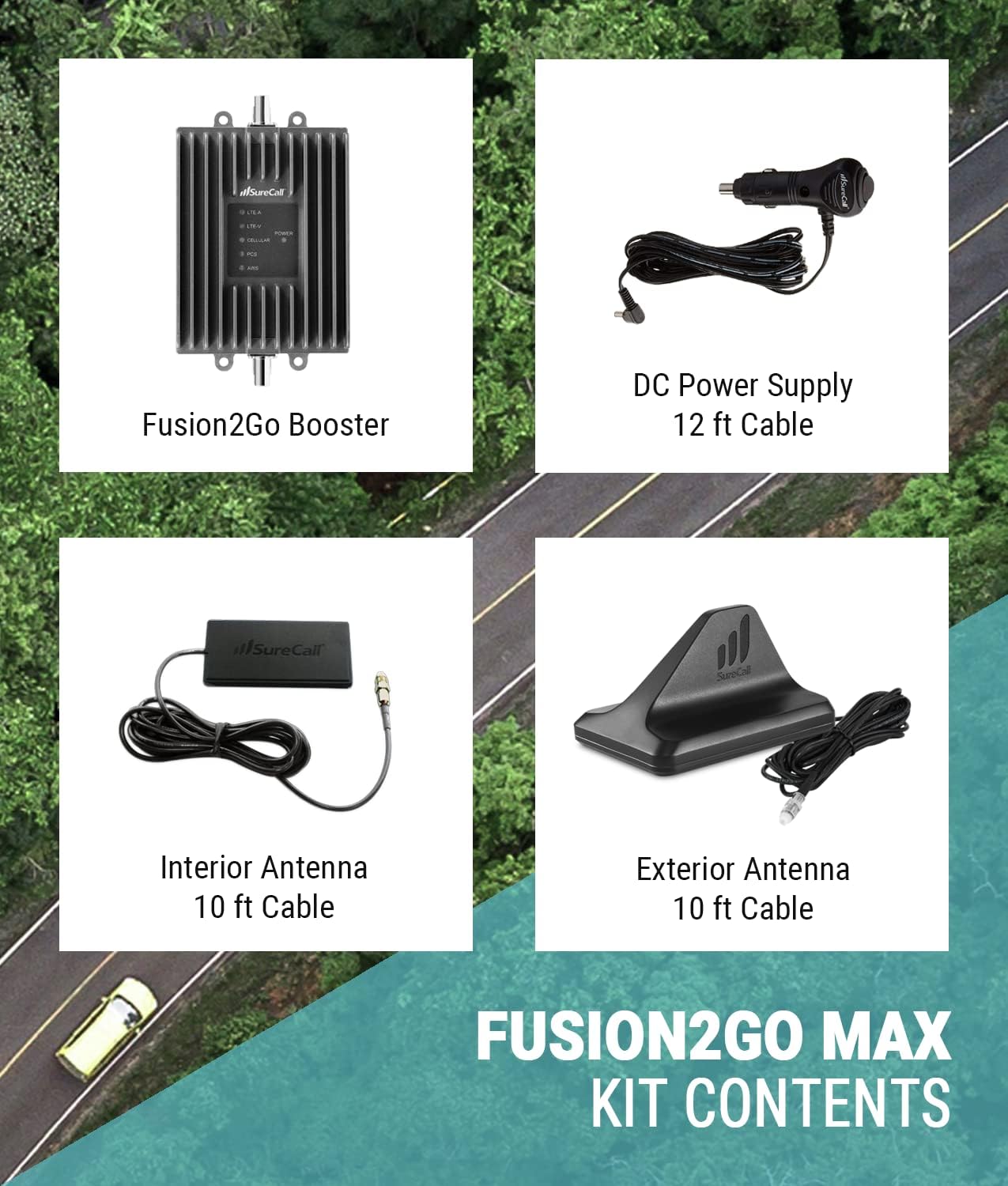 5G/4G LTE Cell Signal Booster for Car Truck SUV J972