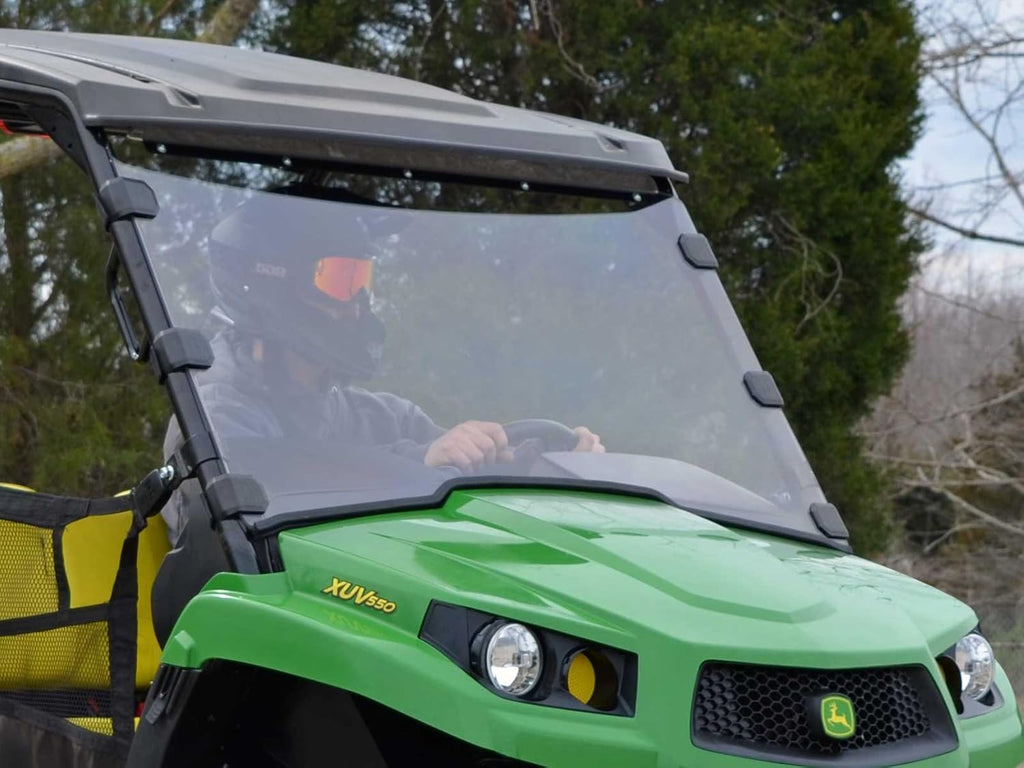 Full Front Windshield for John Deere Gator XUV 550 / 560 / 560E / 590E / 590i / 590M, 1/4 Polycarbonate, Scratch-Resistant R92562