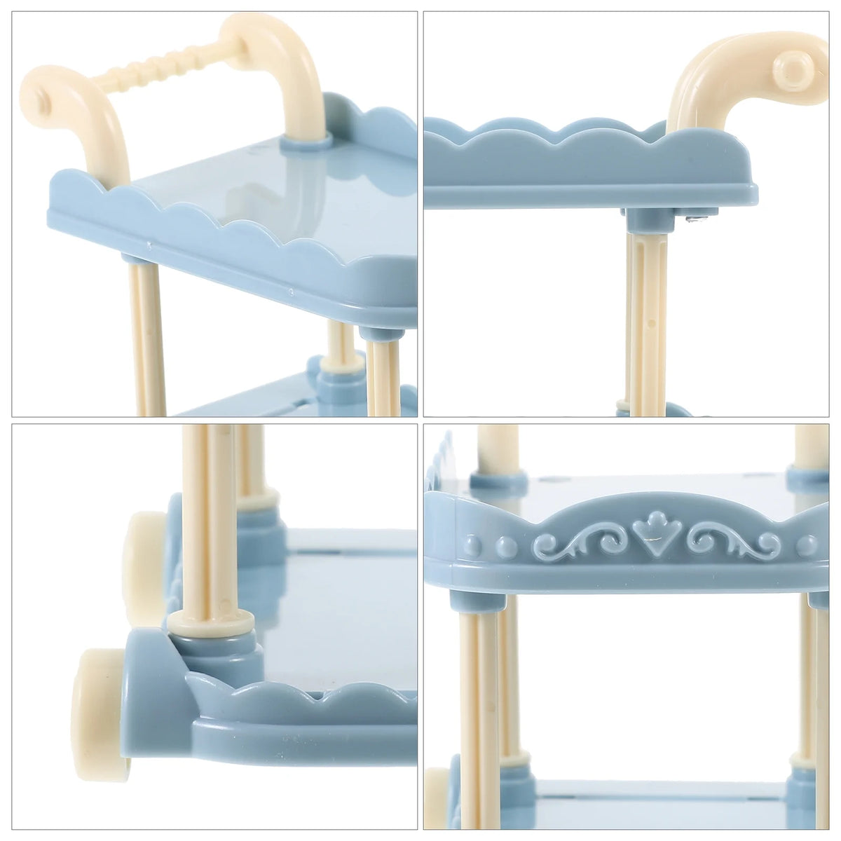Tabletop Miniature Kitchen Cart Dollies P183
