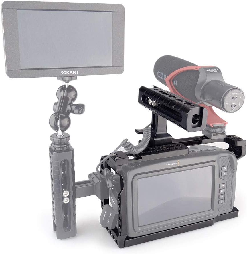 Camera Cage with NATO Handle for Blackmagic Design Pocket Cinema Camera 4K /6K Z68857