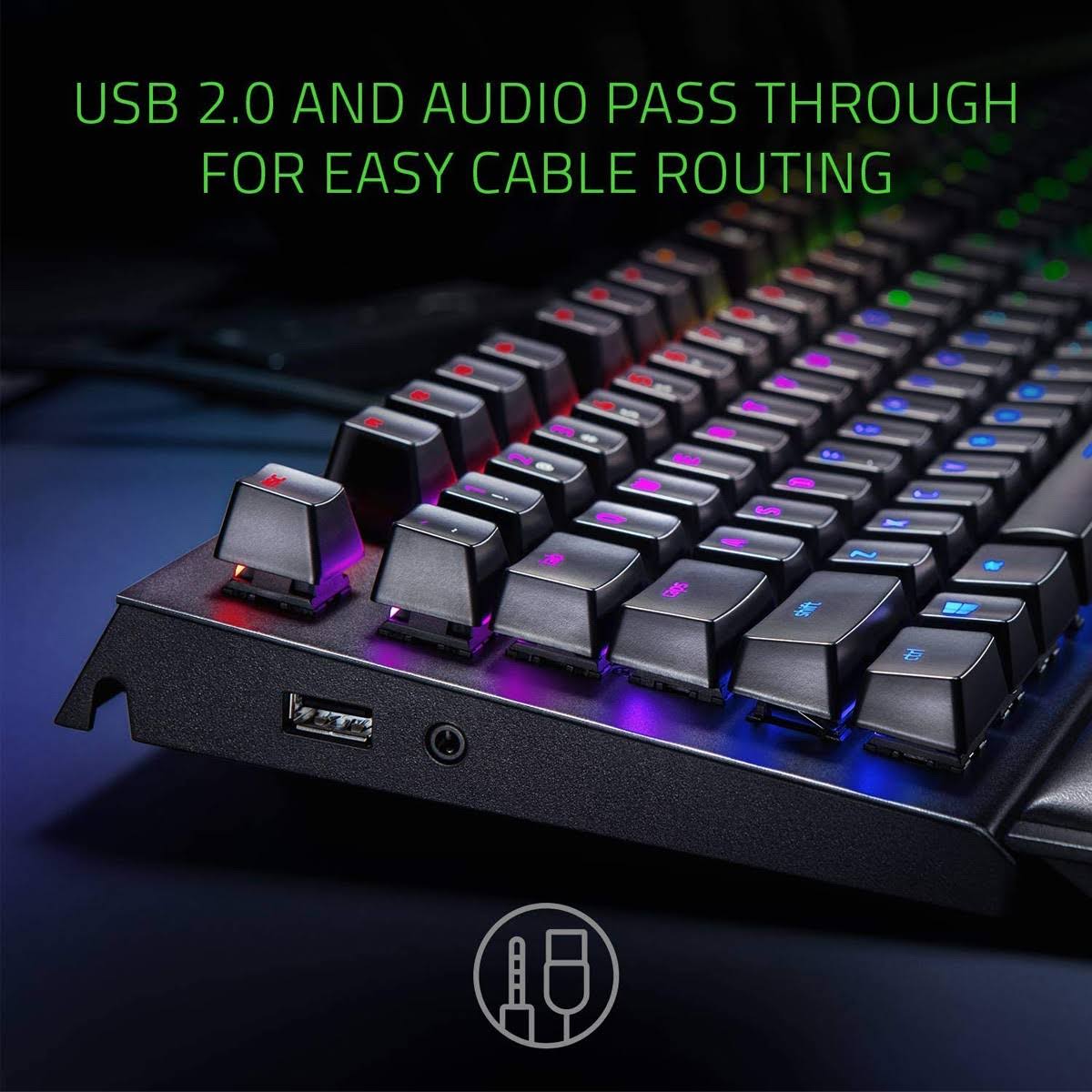 Green Mechanical Switches Mechanical Gaming Keyboard V5189