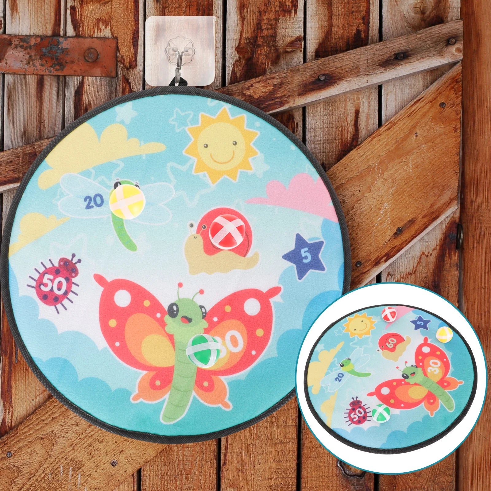 Kids Dart Board with Sticky Balls Toy R43326