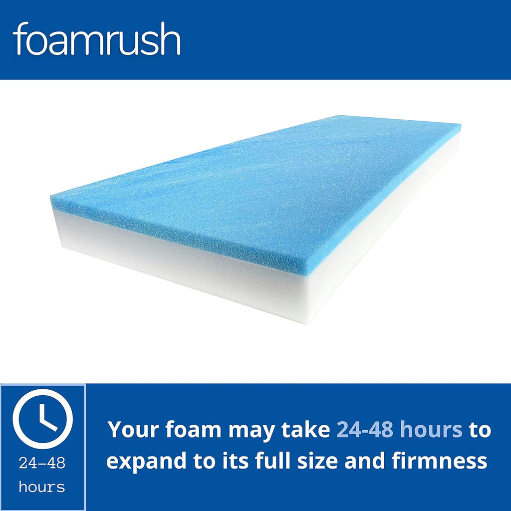 18" x 82" Cool Gel Memory Foam Bench Cushion Replacement H135