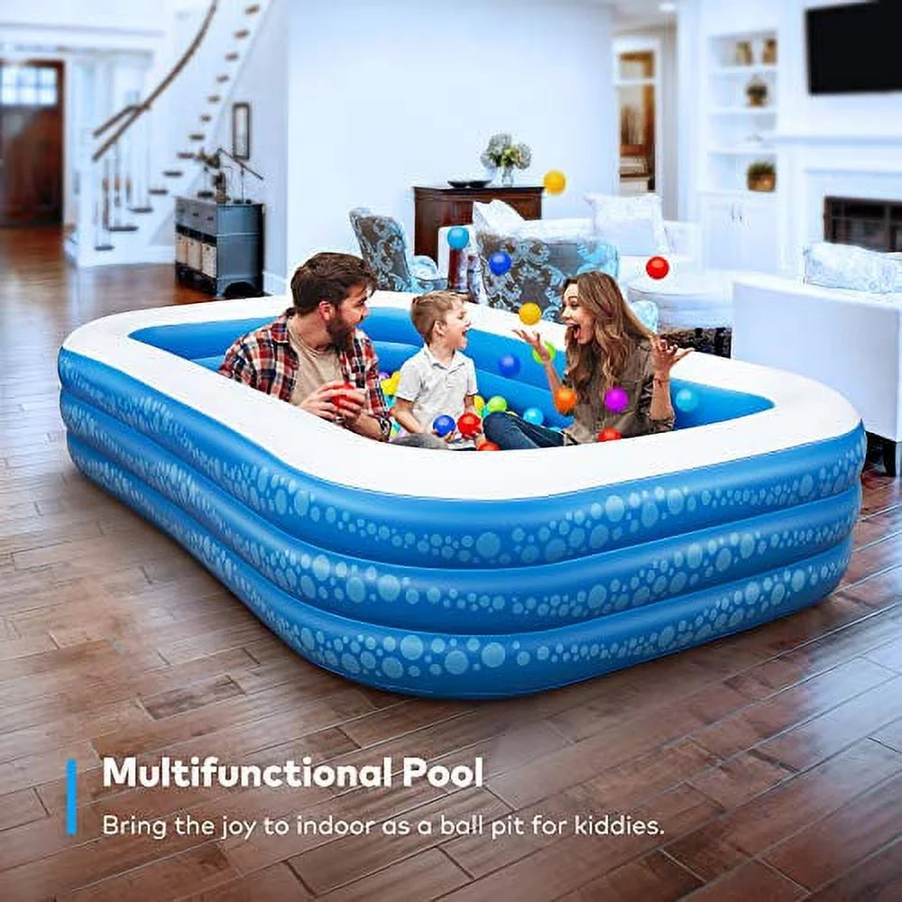 Inflatable Swimming Pool, 118" X 69" X 21" E4885