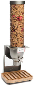 Single Container Table-Top Cereal Dispenser with Bamboo Tray (1.3 Gallon) E2277