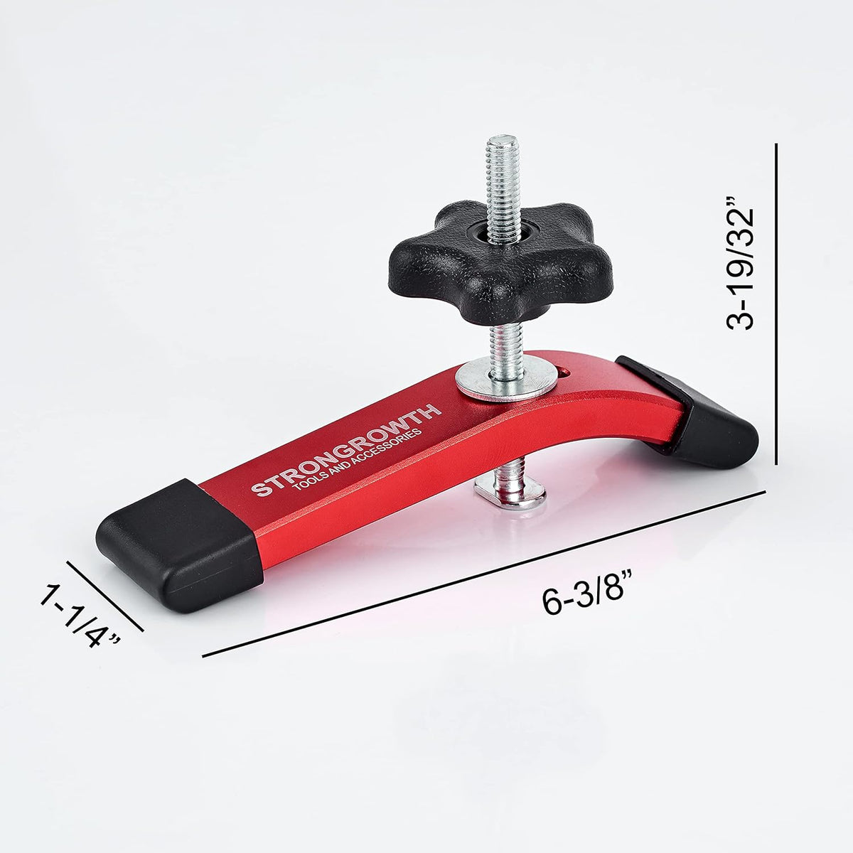T Track 48" with Wood Screws Double Cut Profile Universal T-Track with Predrilled Mounting Holes Fine Sandblast Anodized Red Color Pack of 2 W8839