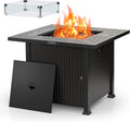 Propane Gas Fire Pit Table 50,000 BTU with Glass Wind Guard U114808