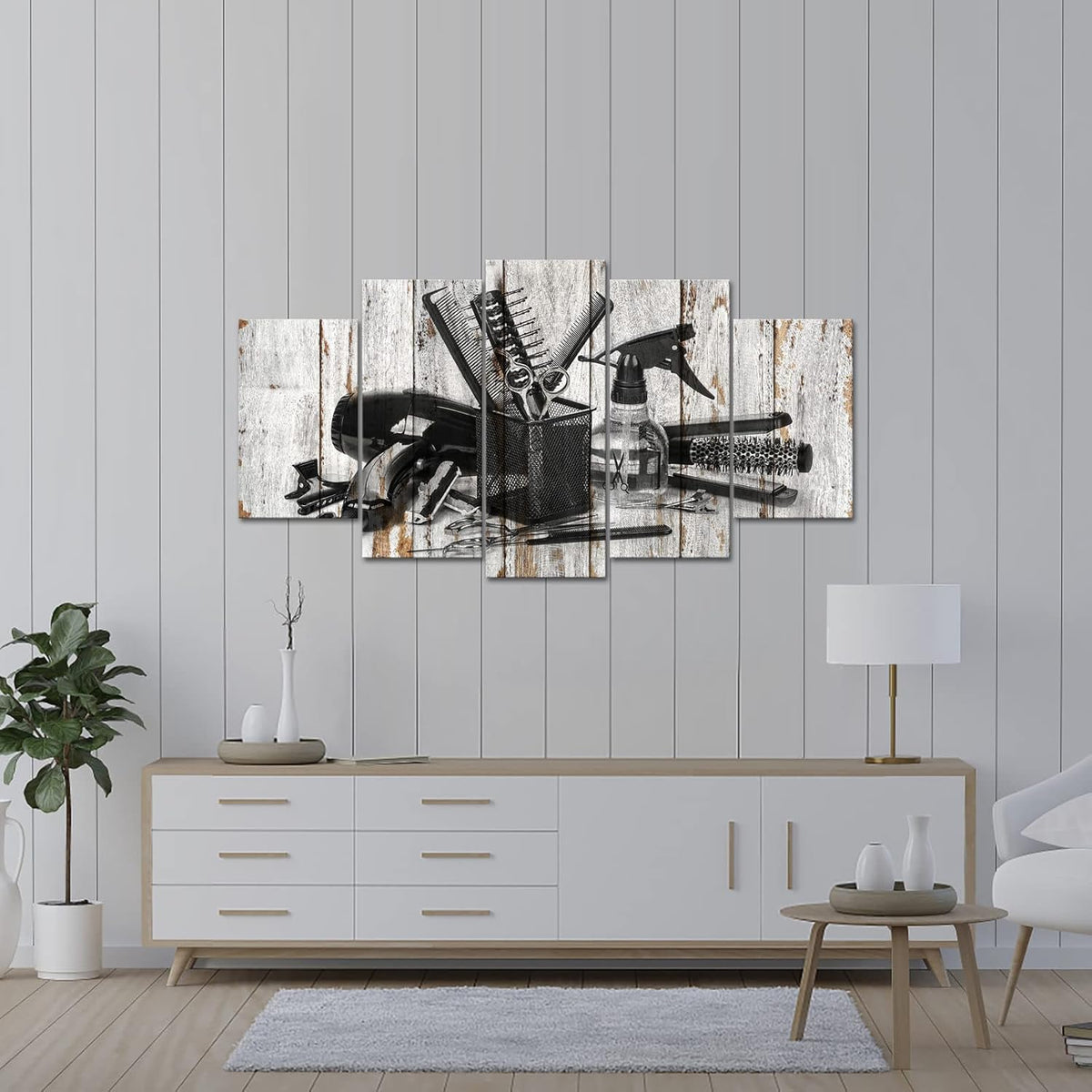 Framed Canvas Art 5 Pieces L659