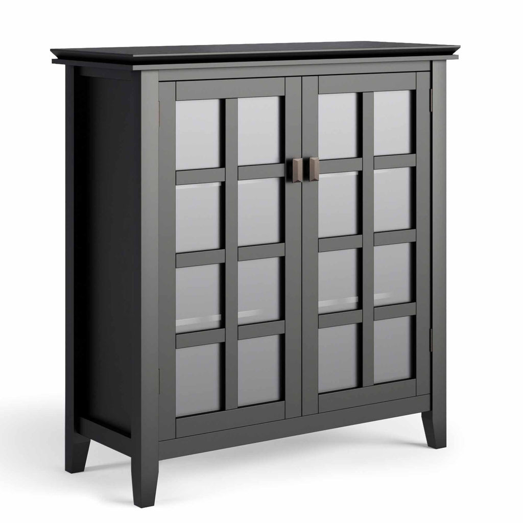 Solid Wood Storage Cabinet in Black V108709
