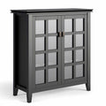 Solid Wood Storage Cabinet in Black V108709