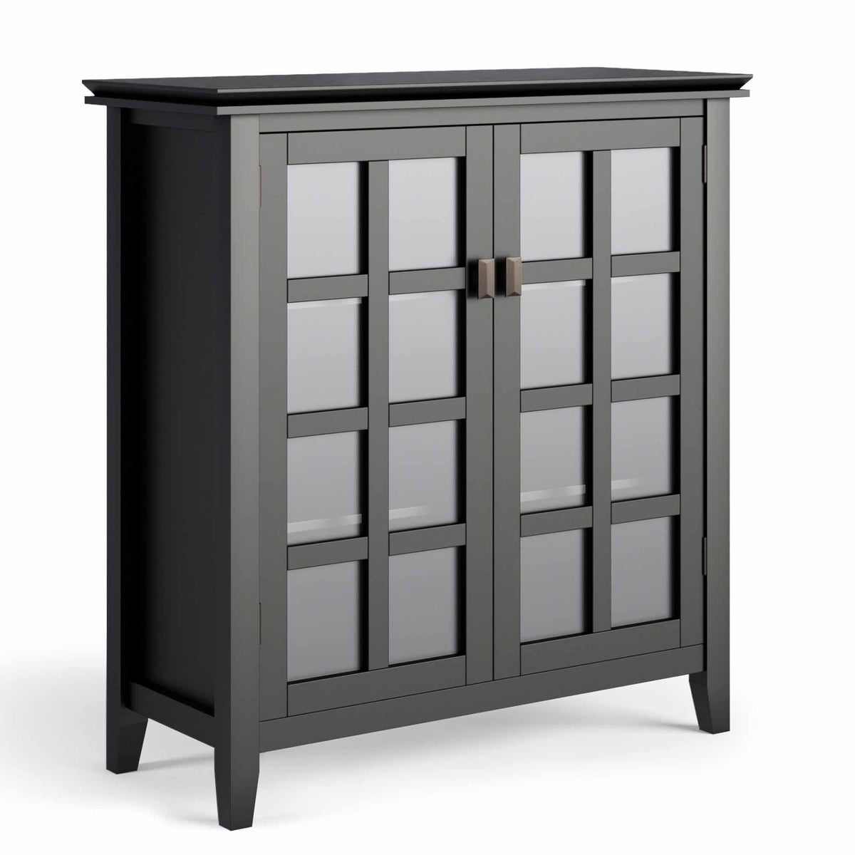 Solid Wood Storage Cabinet in Black V108709