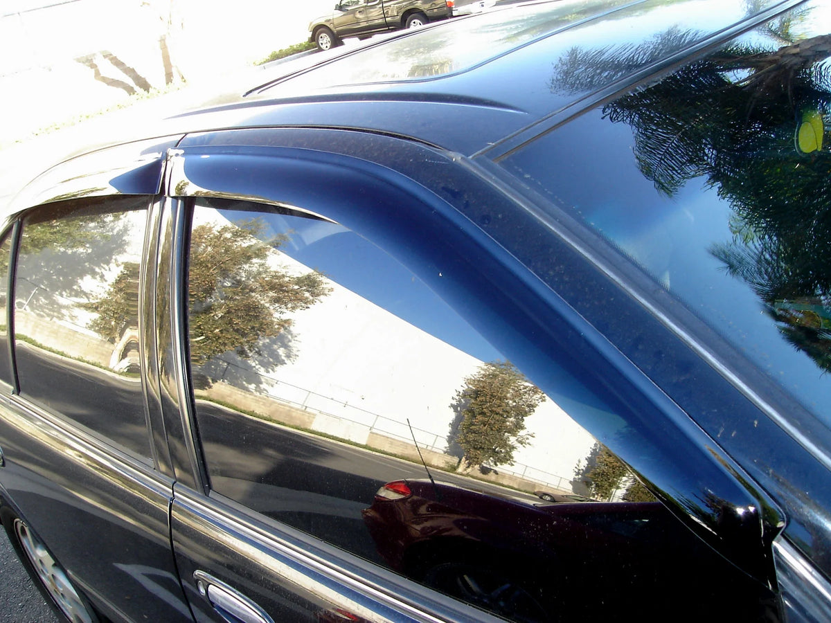 Smoke Tinted 4 Pcs Window Visor Deflector Set E244