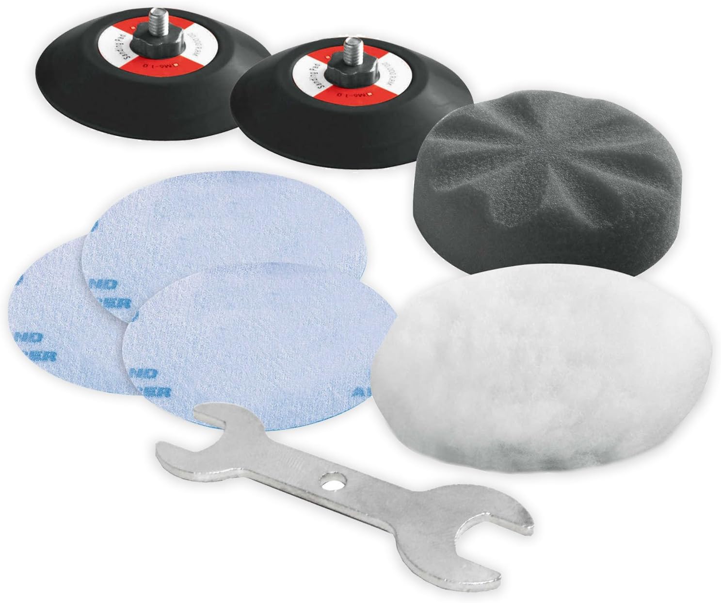 12V Cordless 3" Mini Polisher Tool Set with 2 Li-ion Batteries, Charger, and Accessory Kit S33294