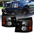 Black Headlights for 2003-2006 Cadillac Escalade (HID Model Only) I9025