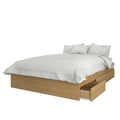 3 Piece Full Size Bedroom Set in Natural Maple and Greige W9806