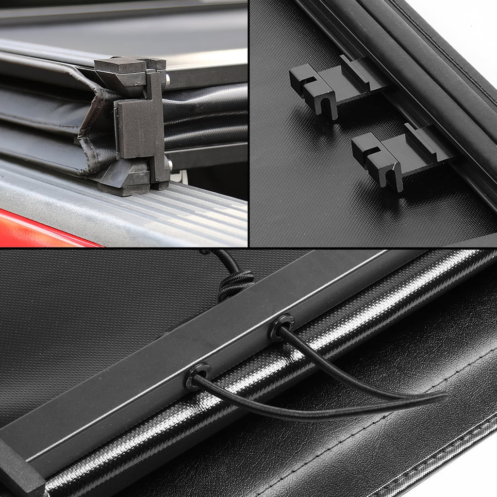Tri-Fold Soft Top Tonneau Cover for Toyota Tundra 6.5' Bed A631577