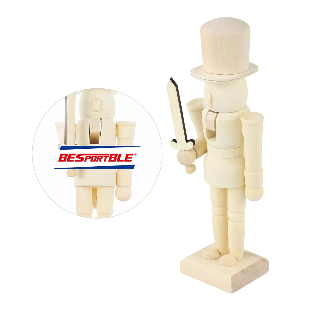 Unpainted Wooden Nutcracker Soldier V16835