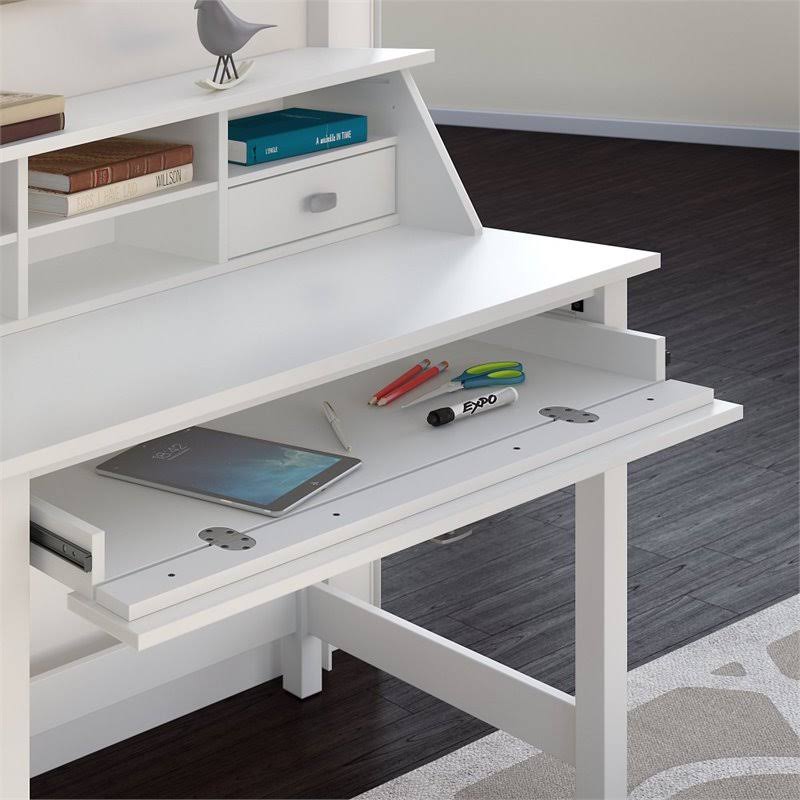 Computer Desk with 2 Drawer Pedestal and Organizer B8526