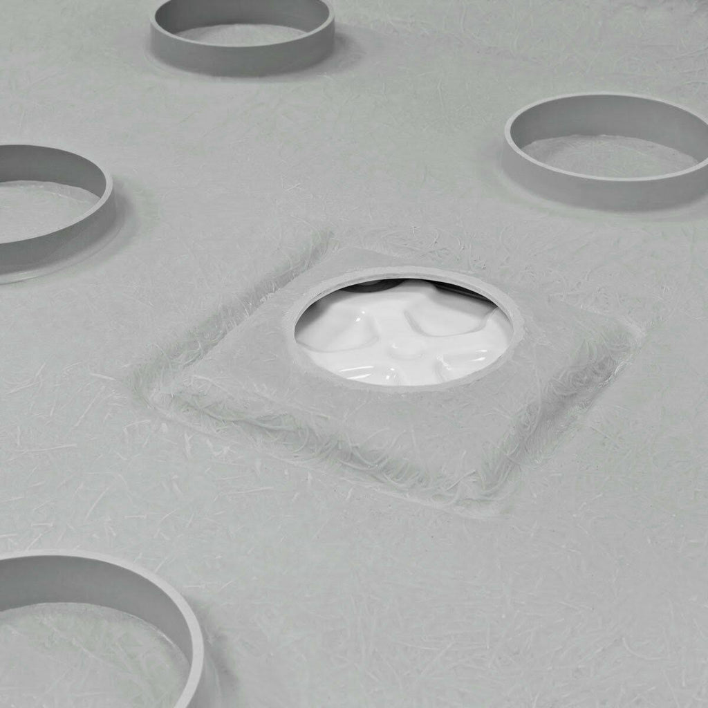 60 x 32 Right Double Threshold Shower Pan Base Wall Corner Left Drain T108445