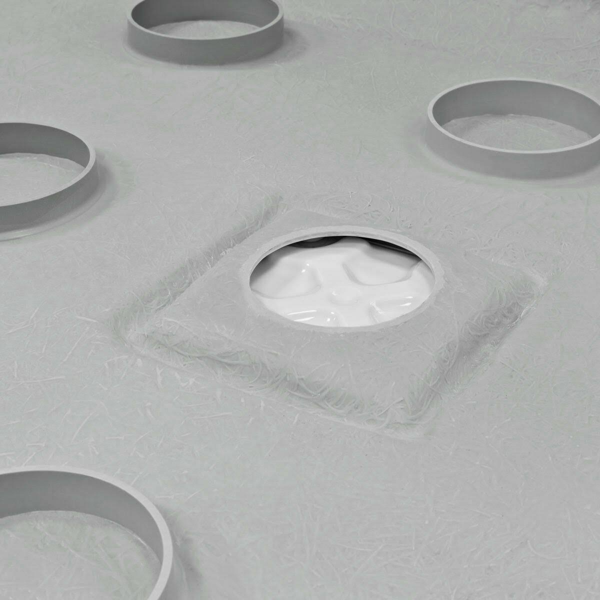 60 x 32 Right Double Threshold Shower Pan Base Wall Corner Left Drain T108445