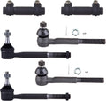 Front Inner Outer Tie Rod End and Adjusting Sleeves Suspension Tools 6pcs Q464726