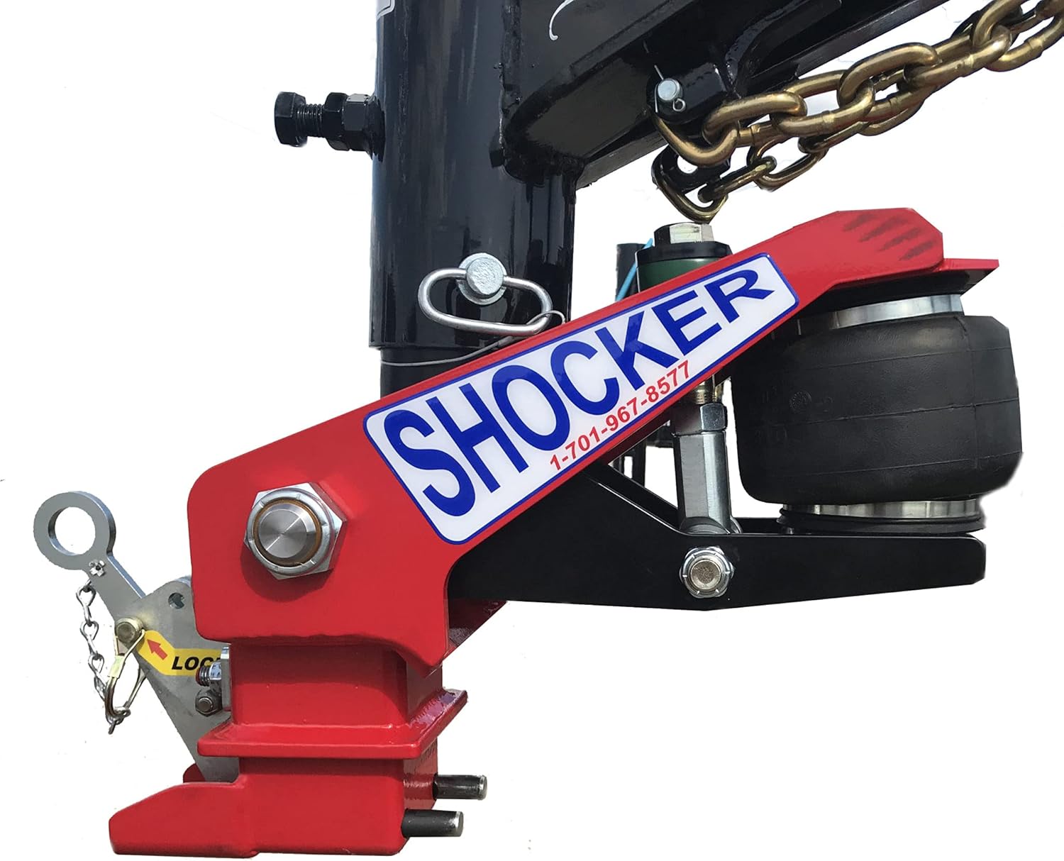 Gooseneck Air Hitch & Coupler, Round 3-15/16 Angled Pin 30K SL Coupler U90911