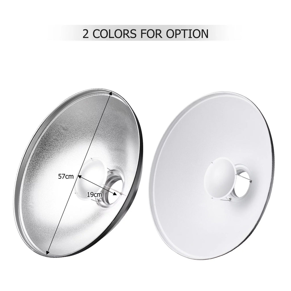 22 Inch Beauty Dish Reflector Diffuser with Honeycomb Soft Cloth for Bowens Mount R323