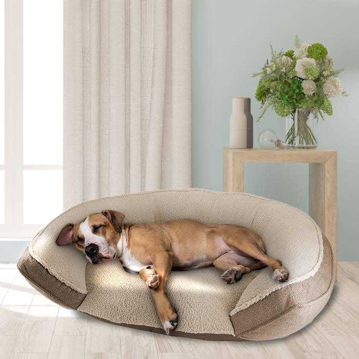 Step In Oval Round Cuddler Pet Dog Bed C8455