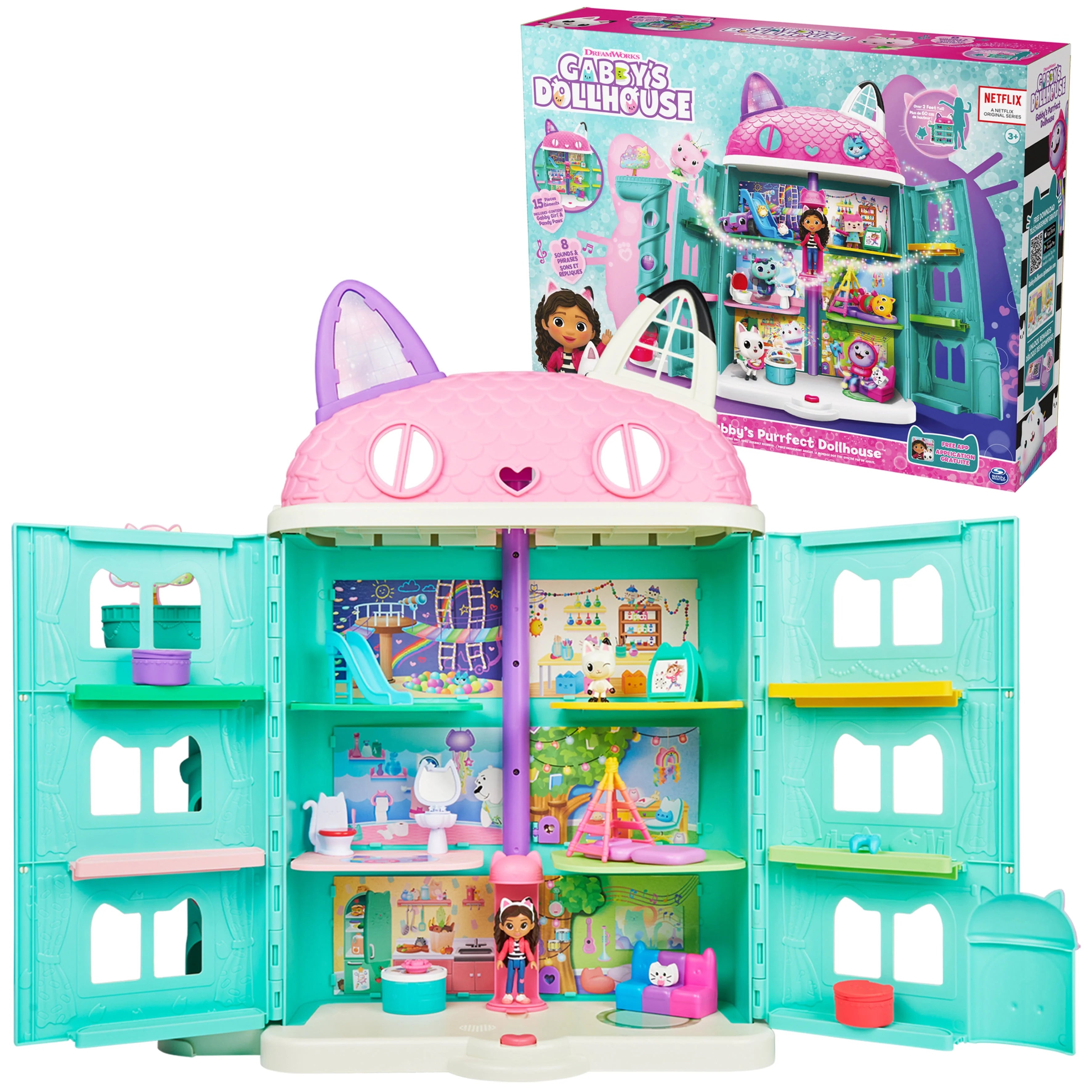 15 Piece Dollhouse Playset with Sounds T541