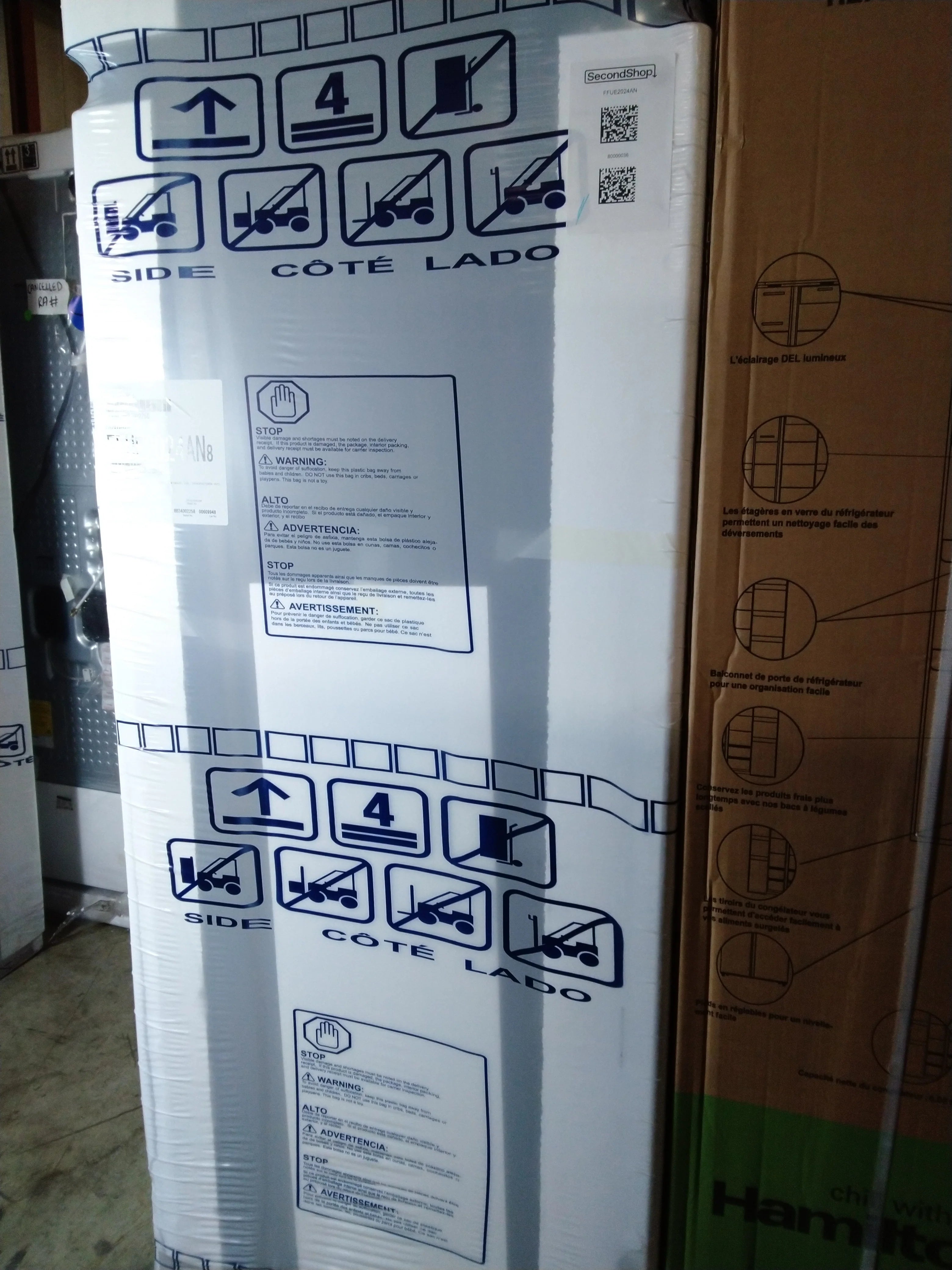 20 CU FT. Upright Freezer with Auto-Close Doors E359