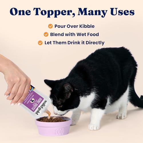 Limited Ingredient Chicken Bone Broth Cat Food Topper Pouches 12ct F345833