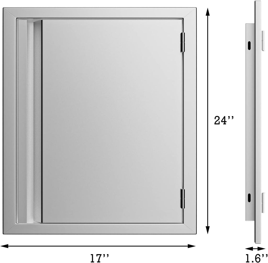 Stainless Steel BBQ Single Access Door 17W x 24H Inch R3616