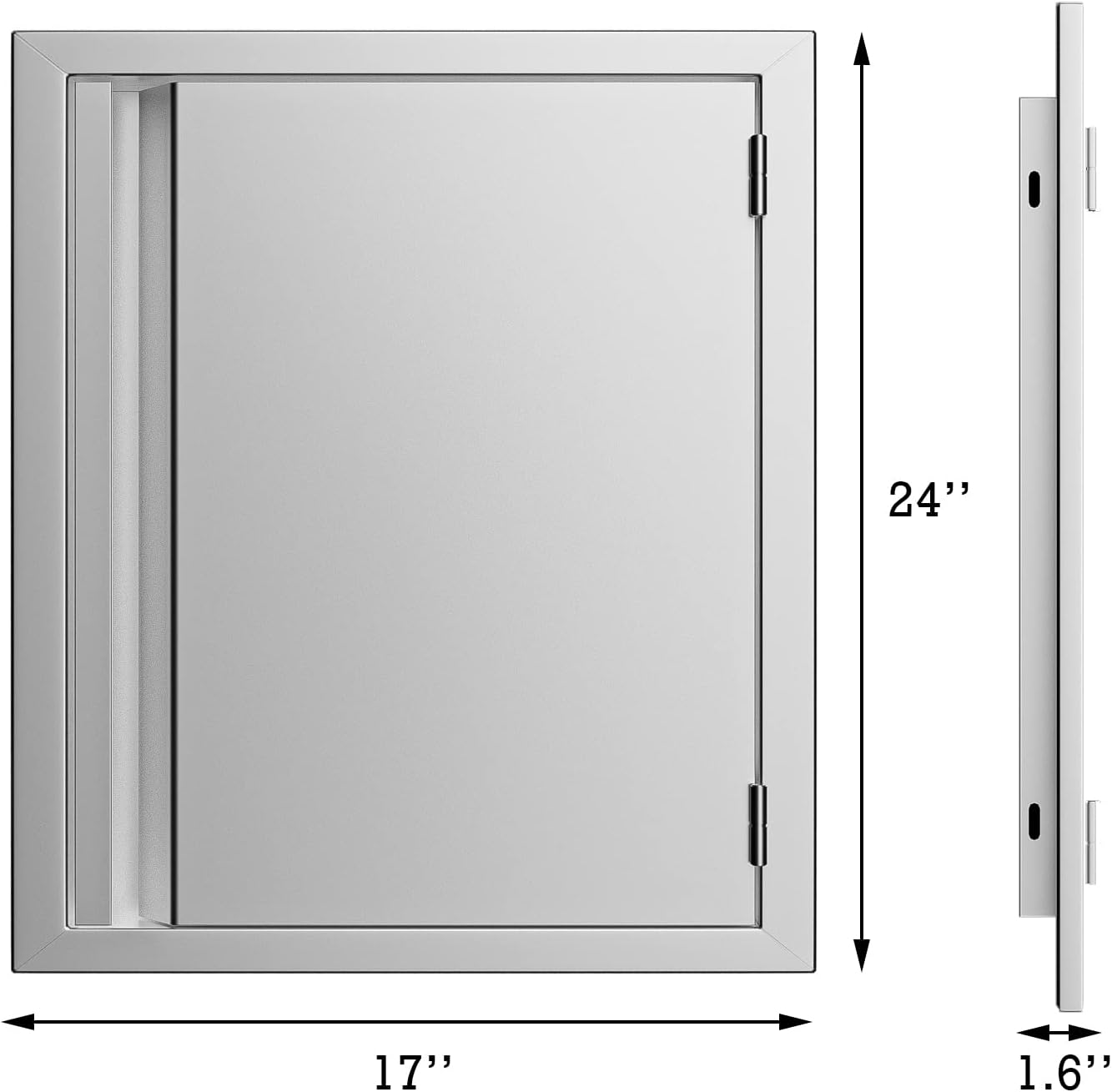 Stainless Steel BBQ Single Access Door 17W x 24H Inch R3616