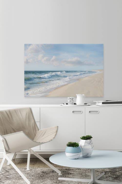 Shore and Waves Painting Print on Wrapped Canvas Q5193