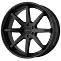 24x10 6x135 Satin Black Wheel with Gloss Black Lip L276