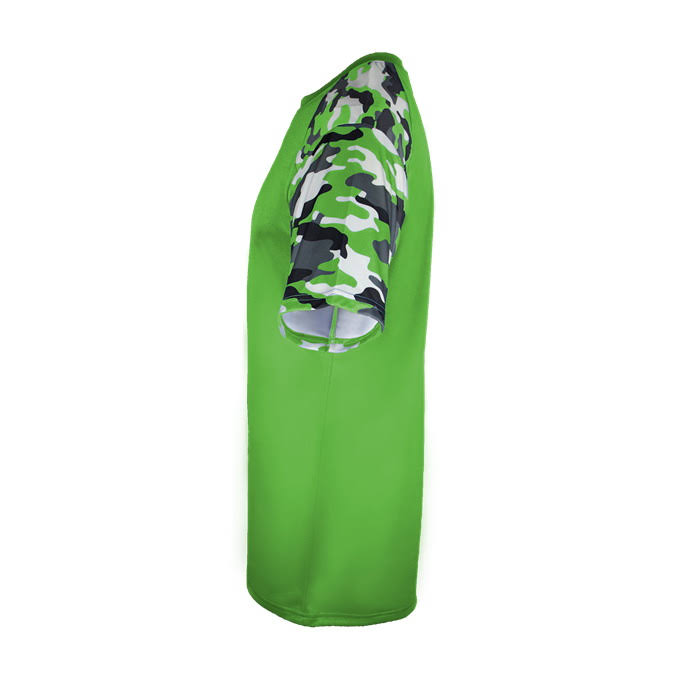 Lime Camo Youth Tee V9043